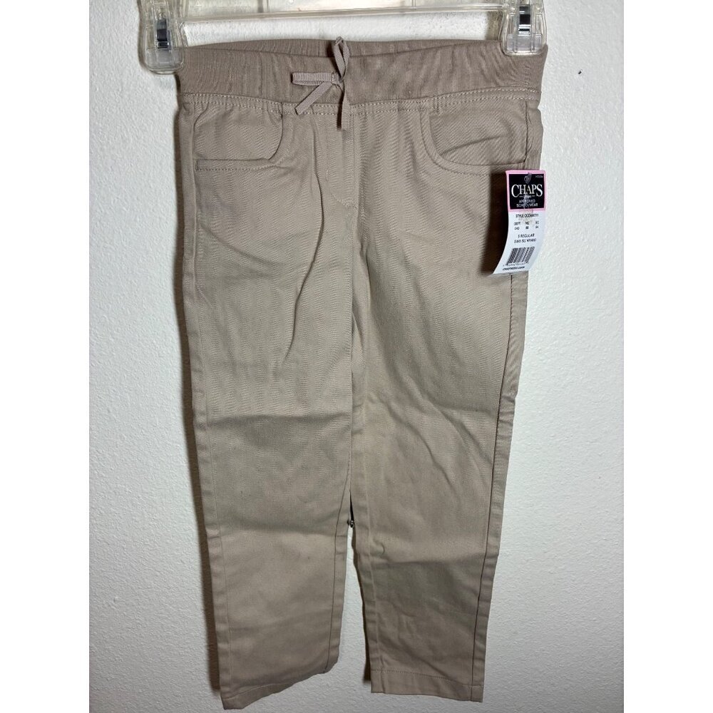 NWT Chaps Khakis Pants School Uniform Girls Size 5 Regular
